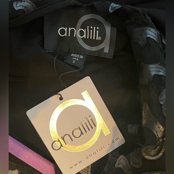 🤩 NEW ITEM! Analili Irma Ruched Tunic Dress Black Asymmetrical Midi Knee Length - Picture 10 of 13